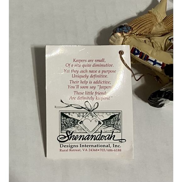 Native American Shelf Sitter Figurine A Keeper by Shenandoah Designs 3 X 3.25 - Picture 9 of 11